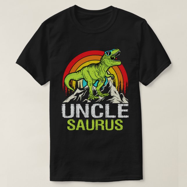 Camiseta Unclesaurus Dinosaur Tío Saurus Día del Padre (Diseño del anverso)