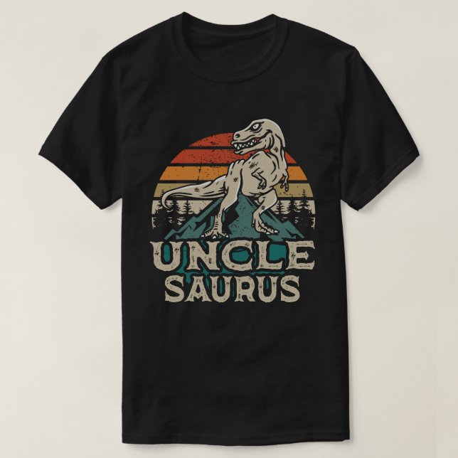 Camiseta Unclesaurus Dinosaur Uncle Saurus Father's Day (Diseño del anverso)