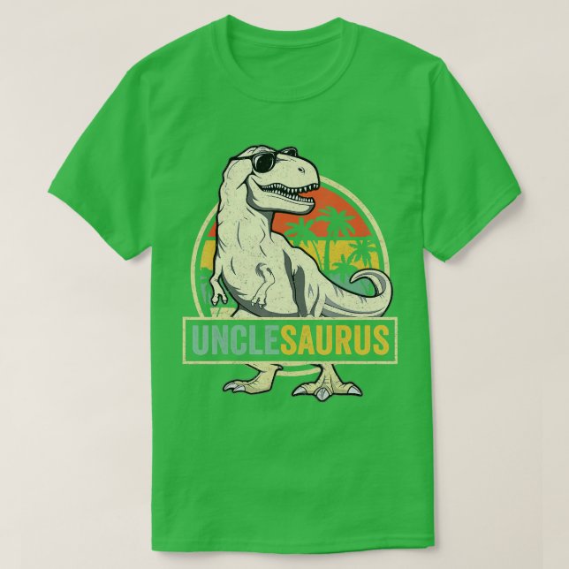Camiseta Unclesaurus Rex Dinosaur Uncle Saurus Family Matc (Diseño del anverso)