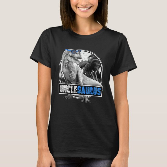 Camiseta Unclesaurus T-Rex Dinosaur Uncle Dinosaur (Anverso)
