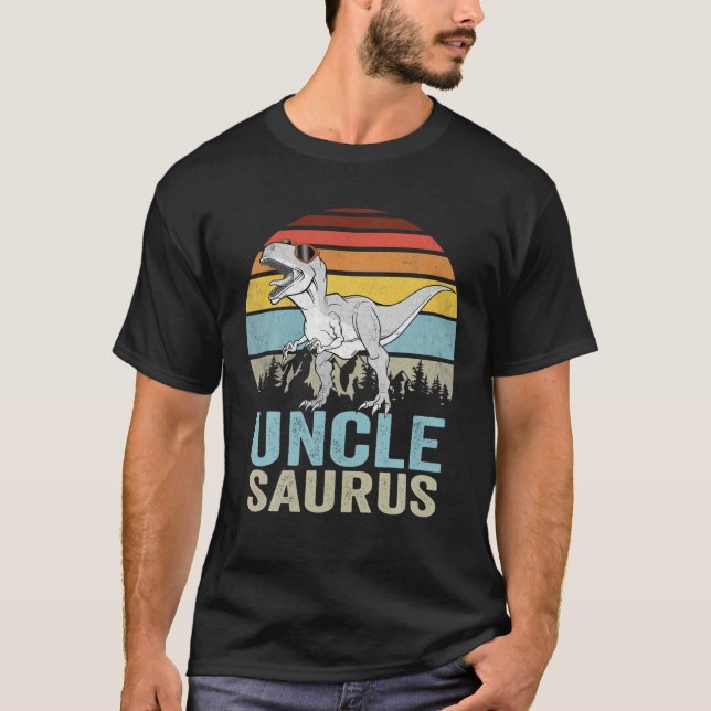 Camiseta Unclesaurus T Rex Dinosaur Uncle Saurus Family Din (Anverso)