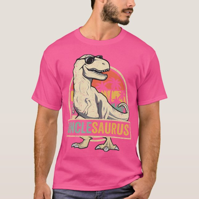 Camiseta Unclesaurus T Rex Dinosaur Uncle Saurus Family Mat (Anverso)