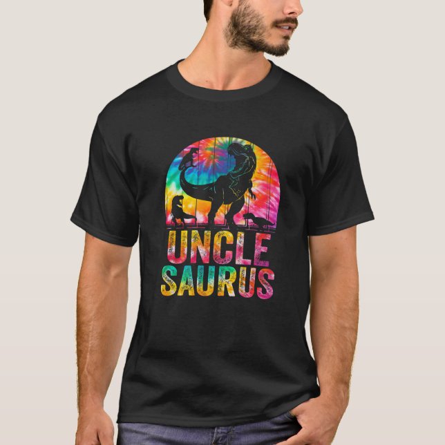 Camiseta Unclesaurus T Rex Dinosaur Uncle Saurus Family Mat (Anverso)