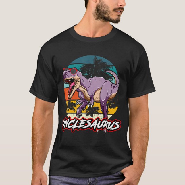 Camiseta Unclesaurus T Rex Dinosaur Uncle Saurus Mating F (Anverso)