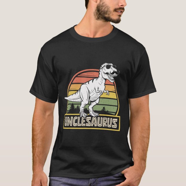Camiseta Unclesaurus T Rex Dinosaur Uncle Saurus Mating F (Anverso)