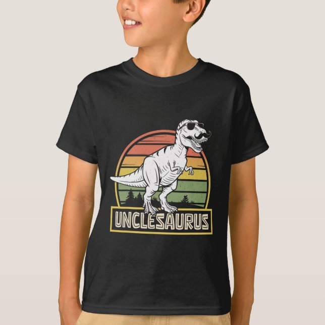 Camiseta Unclesaurus T Rex Dinosaur Uncle Saurus Mating F (Anverso)