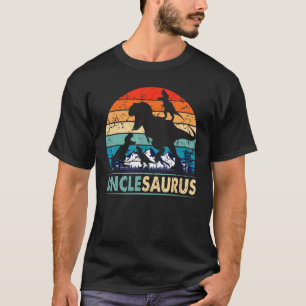 Camiseta Unclesaurus T Rex Uncle Dinosaur 3 Kids Funny Fath