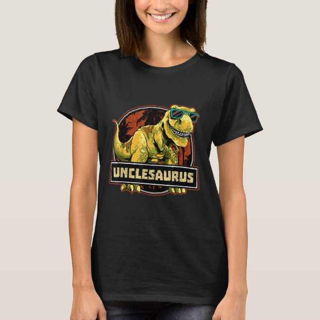 Camiseta Unclesaurus T rex Uncle Saurus Dinosaur (Anverso)