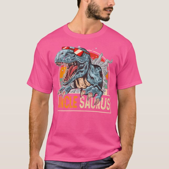 Camiseta Unclesaurus T Rex Uncle Saurus Funny Dinosaur Para (Anverso)