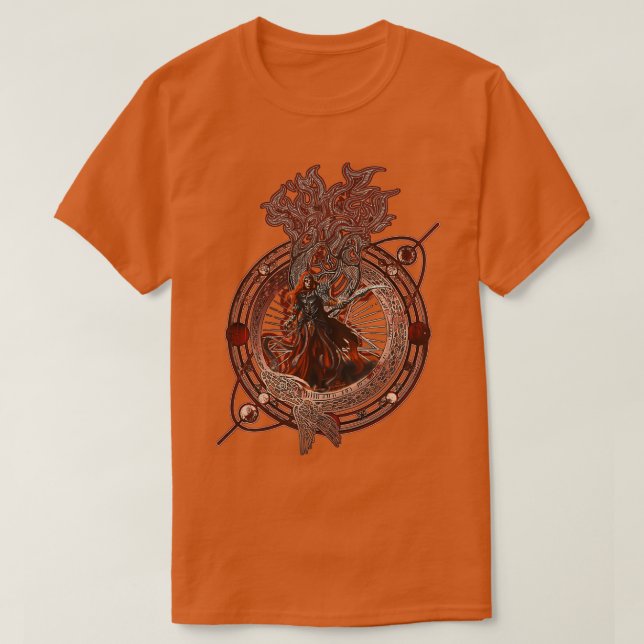 Camiseta Undead Necromancer Zombie Warlock (Diseño del anverso)