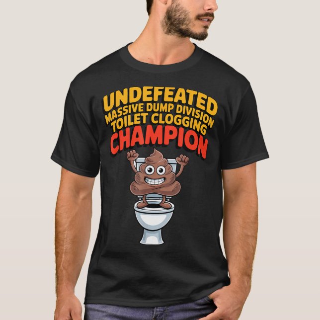 Camiseta Undefeated Mive Dump Di Toilet Clogging Chamon  (Anverso)