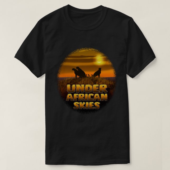 Camiseta Under African Skies | Sunset Safari Cheetah (Diseño del anverso)
