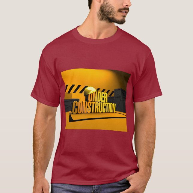 Camiseta Under Construction Design – Building Dreams in Sty (Anverso)