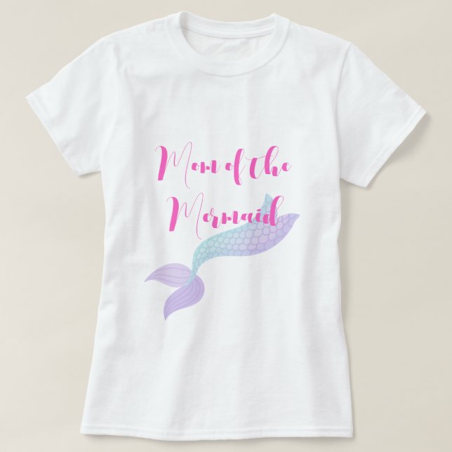 Camiseta Under the Sea Mom of the Mermaid  (Diseño del anverso)