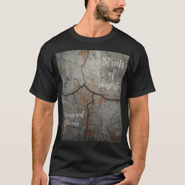 Camiseta Underground Concrete Black Unisex T-shirt Street (Anverso)