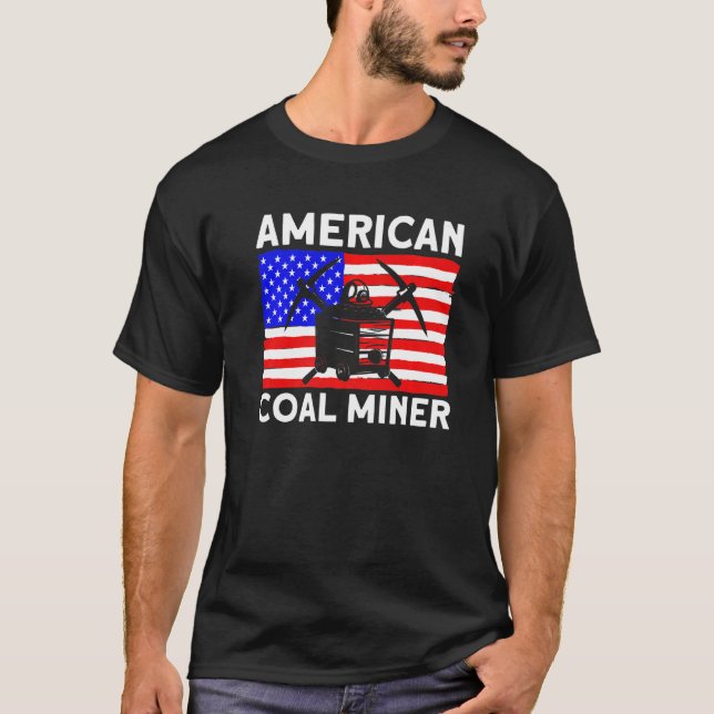 Camiseta Underground Mining American Coal Miner American Co (Anverso)