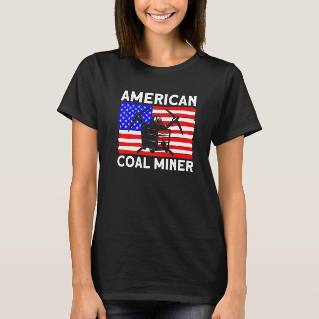 Camiseta Underground Mining American Coal Miner American Co (Anverso)