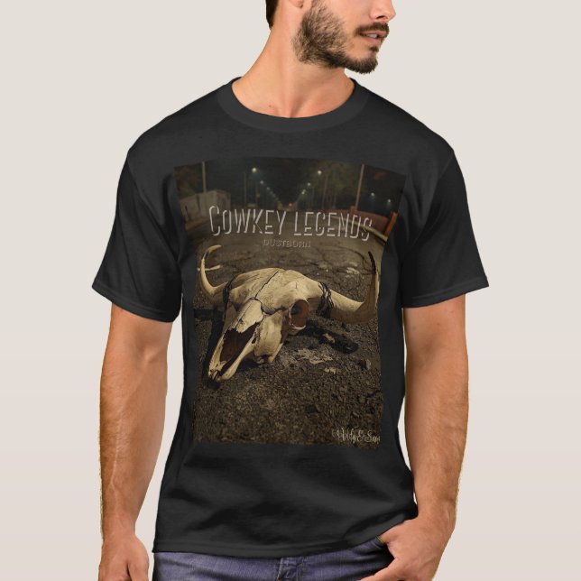 Camiseta Underground Streetwear Skull Western Black T-shirt (Anverso)