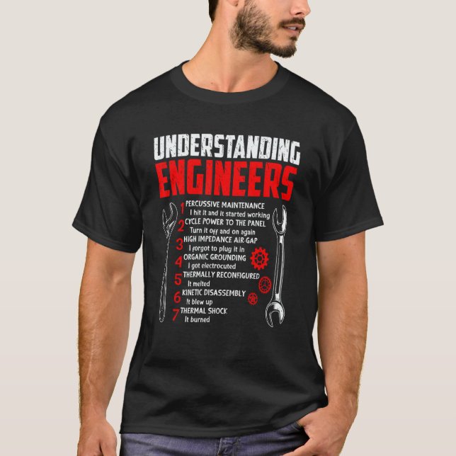 Camiseta Understanding Engineers  Mechanical Sarcastic Engi (Anverso)