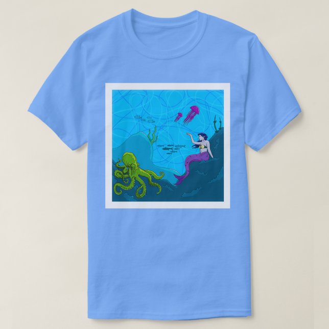 Camiseta Underwater Ocean Scene (Diseño del anverso)