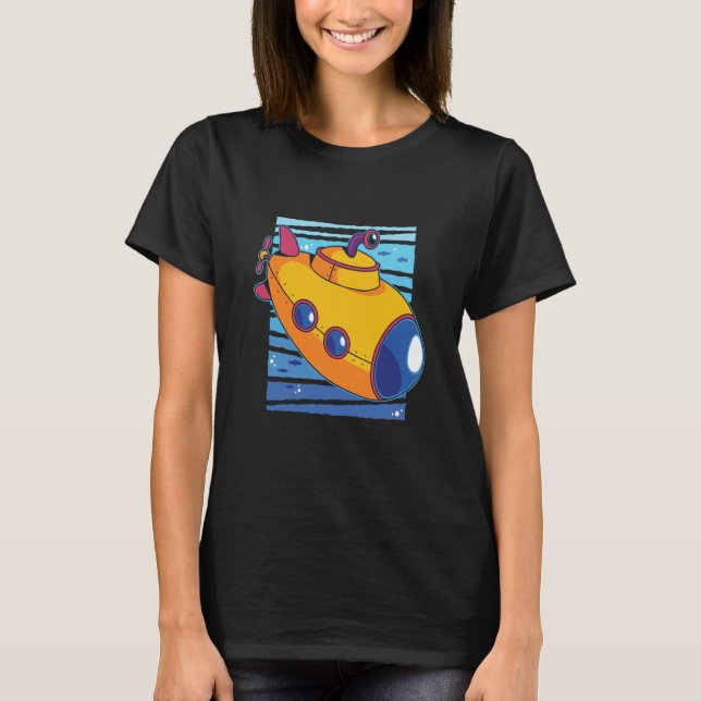 Camiseta Underwater submarine sea (Anverso)