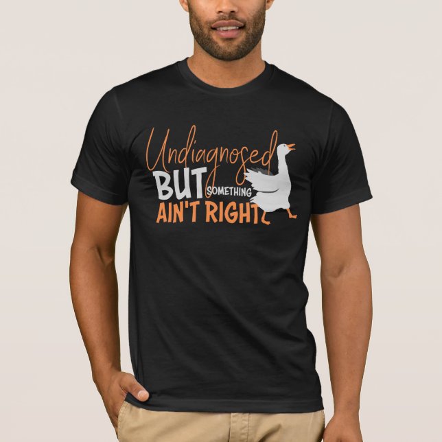 Camiseta Undiagnosed But Something Ain't Right Silly Goose  (Anverso)
