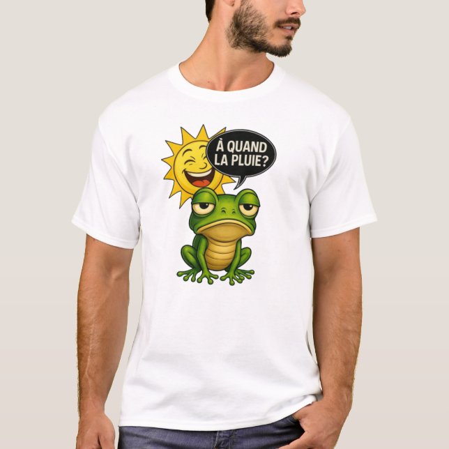 Camiseta Une grenouille verte a le cafard (Anverso)