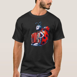 Camiseta Une jolie coccinelle accordéoniste