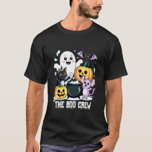 Camiseta Únete a la tripulación de Boo, gato fantasma de Ha
