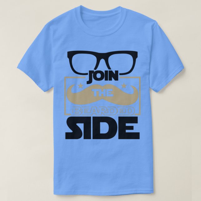 Camiseta Únete A Los Diversos Saltos De Barba Del Lado De L (Diseño del anverso)