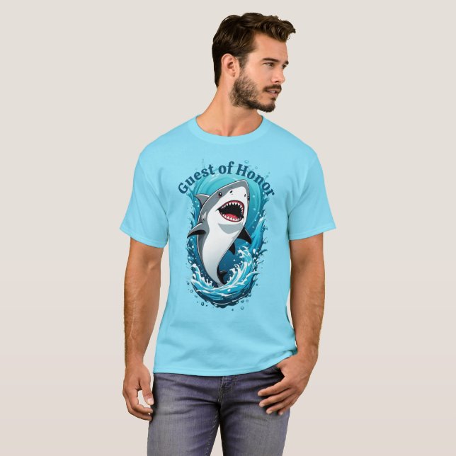 Camiseta Únete a nosotros por un tiburón morrón (Anverso completo)
