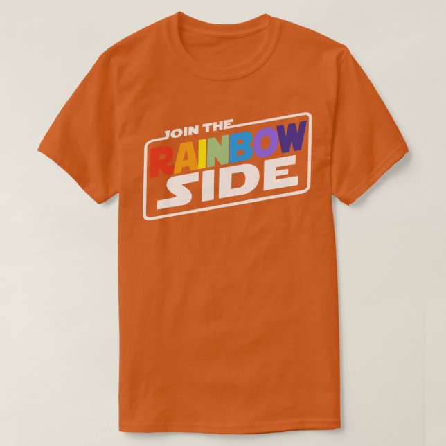Camiseta Únete al lado arcoiris (Diseño del anverso)