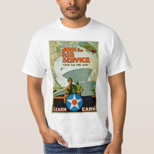 Camiseta Únete Al Servicio Aéreo ~ Dale La Pistola