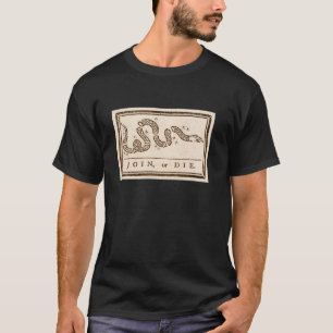 Camiseta Únete o muere serpiente de la historia de EE. UU.