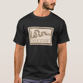 Camiseta Únete o muere serpiente de la historia de EE. UU.