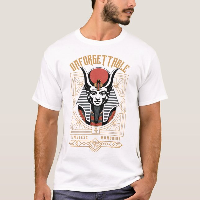 Camiseta Unforgettable Monument Of Egyptian God Osiris Art (Anverso)
