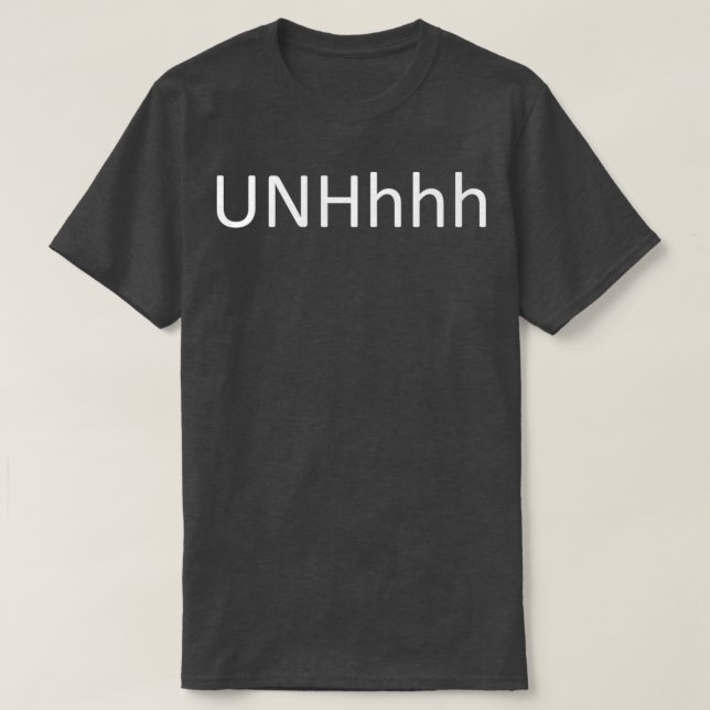 Camiseta UNHhhh black (Diseño del anverso)