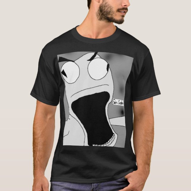 Camiseta unhinged puppet art grey (Anverso)