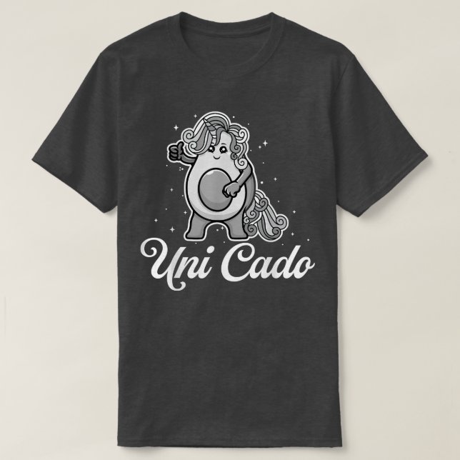 Camiseta Uni Cado, Cute Aguacado, Funny Unicorn, Guacamole (Diseño del anverso)