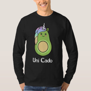 Camiseta Uni Cado Cute Aguacate Unicorn Guacamole Vegan 1