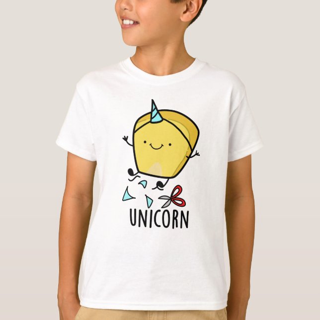 Camiseta Uni-corn Funny Corn Pun (Anverso)