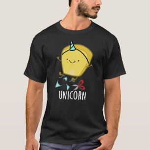 Camiseta Uni-corn Funny Corn Pun Fondo Oscuro BG