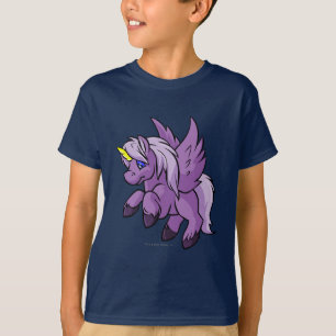 Camiseta Uni púrpura