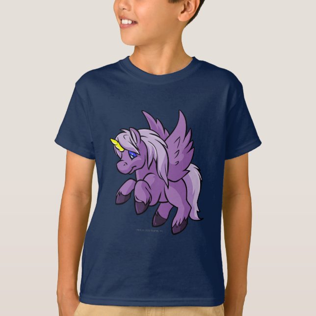 Camiseta Uni púrpura (Anverso)