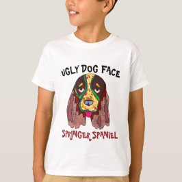 Camiseta Única cara de perro hispano traviesa de Springer