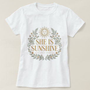 Camiseta única con diseño de sol