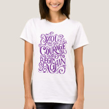 camiseta única de diseño motivacional para mujeres