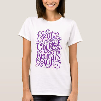 camiseta única de diseño motivacional para mujeres