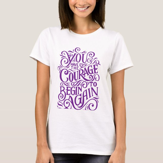 camiseta única de diseño motivacional para mujeres (Anverso)