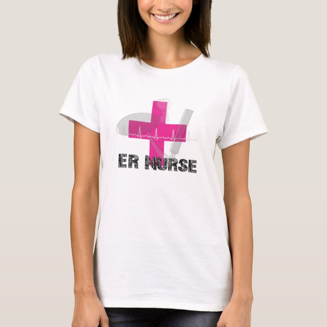 Camiseta única de la enfermera del ER (Anverso)